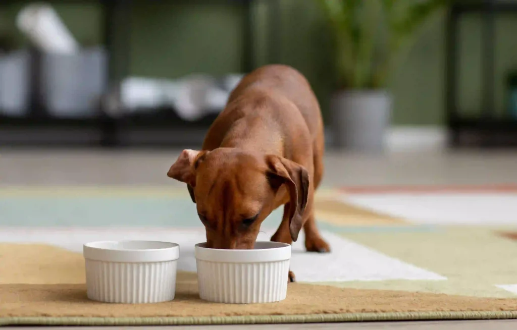 dogs eating fast isn't necessarily a good thing