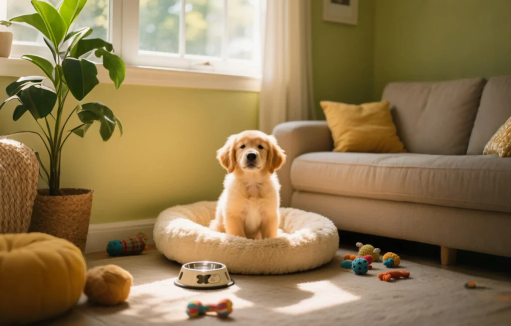 set up a new home for a dog