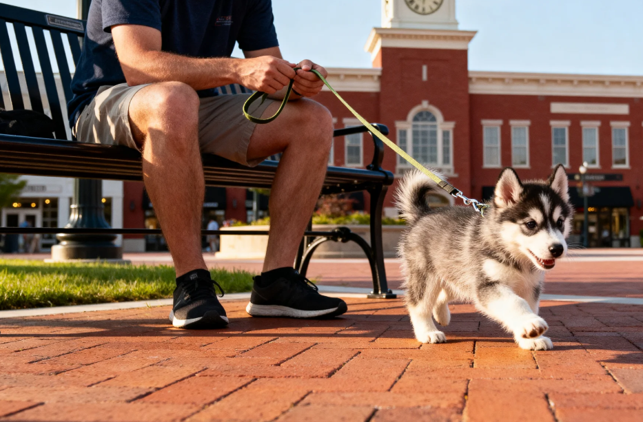 tips for training a puppy on a leash
